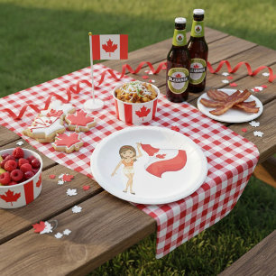 Plato De Papel Saludo A Las Placas De Papel De Canadá