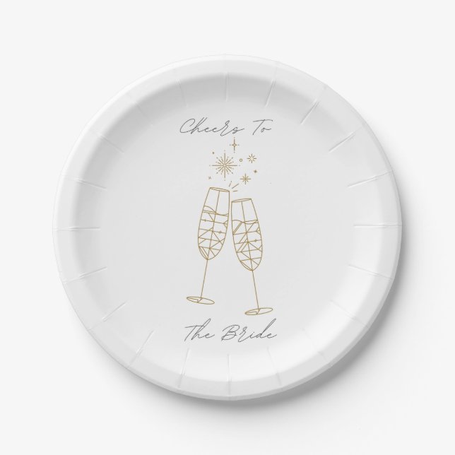 Plato De Papel Saludos A La Planta De Novias (Anverso)