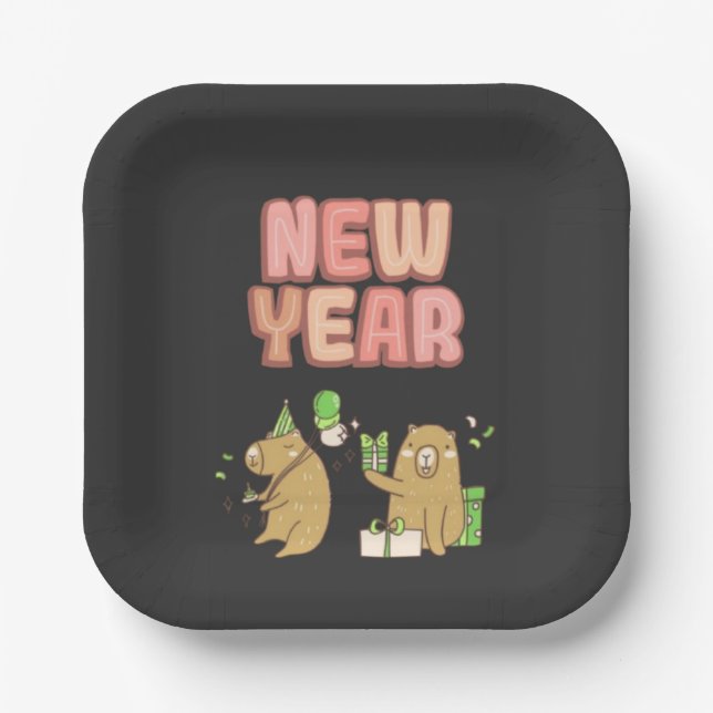 Plato De Papel ¡Saludos a un nuevo comienzo! (Anverso)