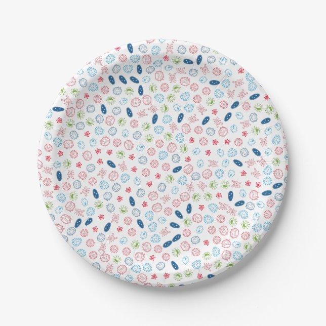 Plato De Papel Salva tu vida de las bacterias (Anverso)