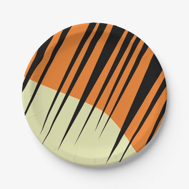 Plato De Papel Salvaje Fiesta Safari (Anverso)