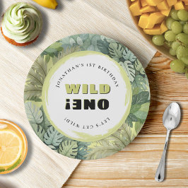 Plato De Papel Salvaje Un Aniversario Safari