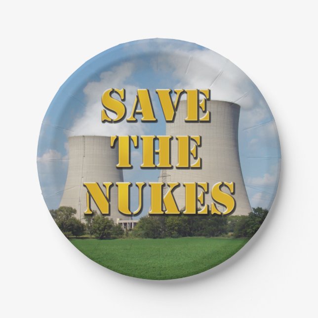 Plato De Papel Salvar A Las Nukes (Anverso)