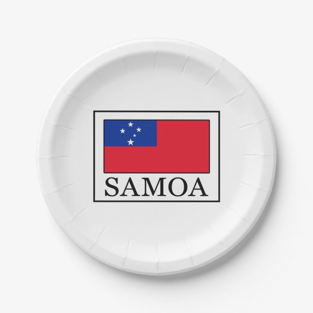 Plato De Papel Samoa (Anverso)