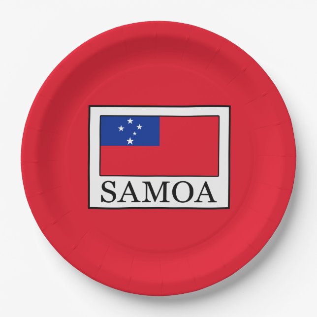 Plato De Papel Samoa (Anverso)