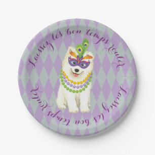 Plato De Papel Samoyedo del carnaval