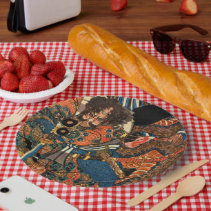 PLATO DE PAPEL SAMURAI FIGHTING PYTHON