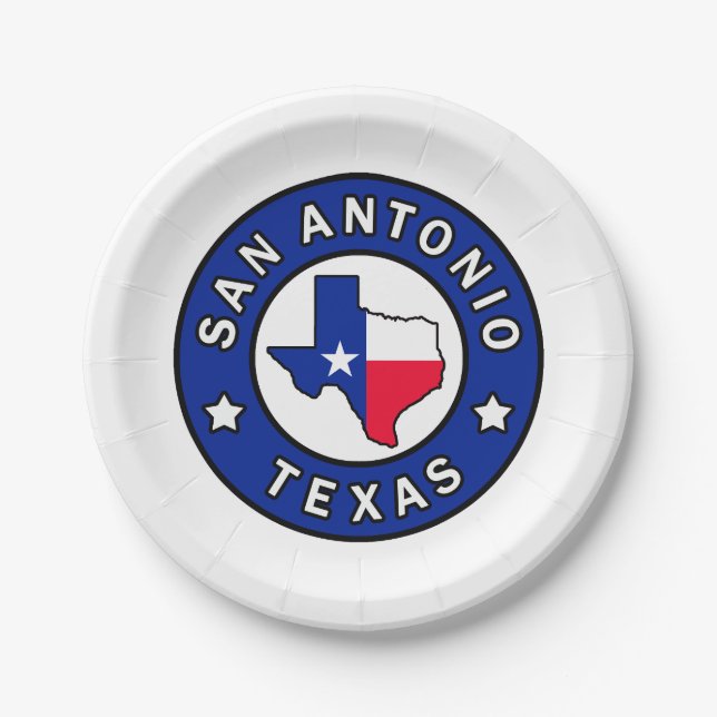 Plato De Papel San Antonio Texas (Anverso)