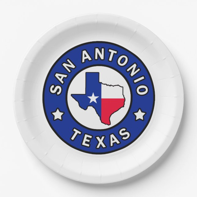 Plato De Papel San Antonio Texas (Anverso)