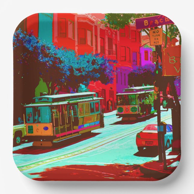 Plato De Papel San Francisco 005 (Anverso)