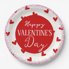 Plato De Papel San Valentín