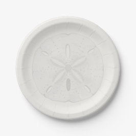 Plato De Papel Sand Dollar Beach Wedding Cake Plates