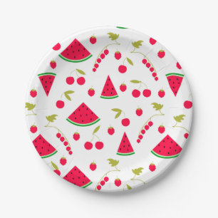 Plato De Papel sandía