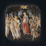 Plato De Papel Sandro Botticelli - La Primavera<br><div class="desc">La Primavera - Sandro Botticelli,  1482</div>