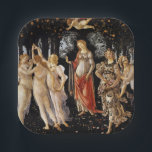 Plato De Papel Sandro Botticelli - La Primavera<br><div class="desc">La Primavera - Sandro Botticelli,  1482</div>