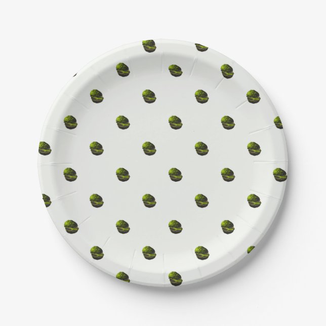 Plato De Papel Sándwiches (Anverso)