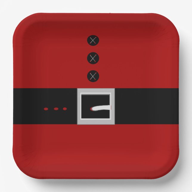 Plato De Papel Santa Belly Paper Plate (Anverso)