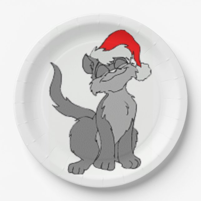 PLATO DE PAPEL SANTA CAT (Anverso)