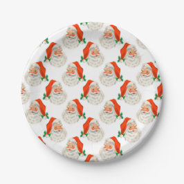Plato De Papel Santa Claus