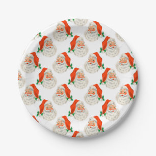 Plato De Papel Santa Claus