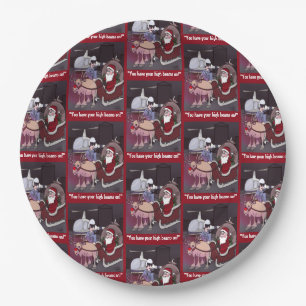 Plato De Papel Santa consigue una boleta redonda