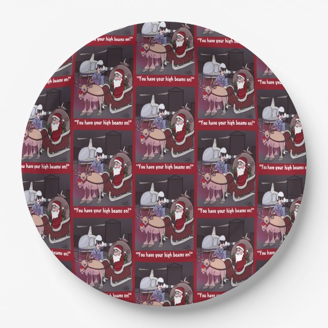 Plato De Papel Santa consigue una boleta redonda (Anverso)