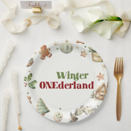 Plato De Papel Santa Cookies Navidades de Cocca Fiesta de cumplea