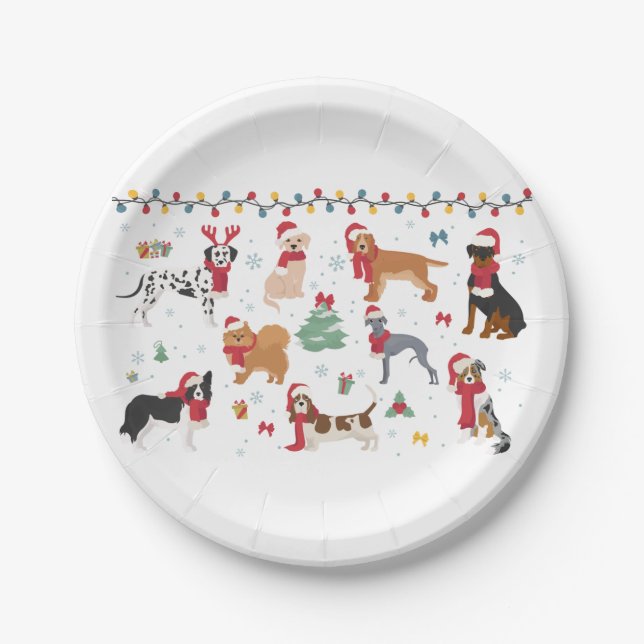 Plato De Papel Santa Dogs (Anverso)