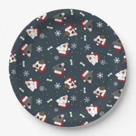 Plato De Papel Santa Dogs