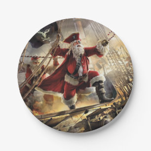Plato De Papel Santa Es Un Pirata