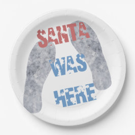 Plato De Papel Santa estaba aquí