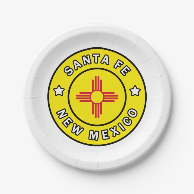 Plato De Papel Santa Fe Nuevo México (Anverso)