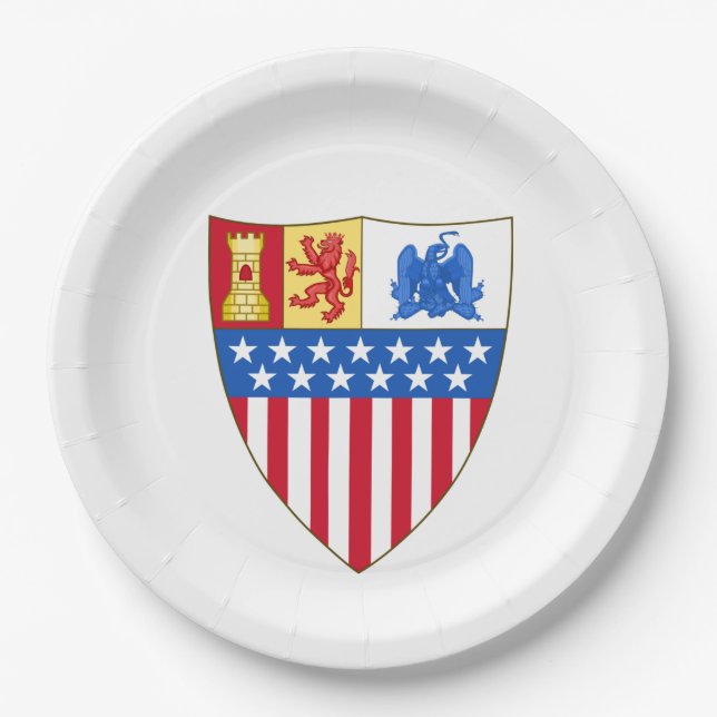 Plato De Papel Santa Fe, Nuevo México (Escudo de armas) (Anverso)