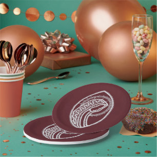 Plato De Papel Santa María de la Virgen, encaje