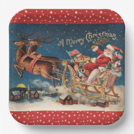 Plato De Papel Santa Patriótica