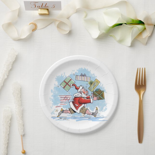 Plato De Papel Santa Placas de papel no preparadas (Boda)