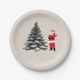 Plato De Papel Santa standing near pine tree