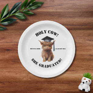 Plato De Papel ¡Santo Vaca! Fiesta graduado