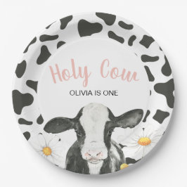 Plato De Papel Santo Vaca Soy Una Margarita