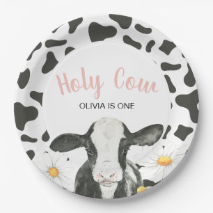 Plato De Papel Santo Vaca Soy Una Margarita