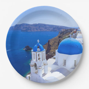 Plato De Papel Santorini