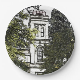 Plato De Papel Santuario entre los árboles