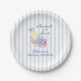 Plato De Papel Sardinas Baño Nupcial Lleno de Amor