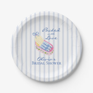 Plato De Papel Sardinas Baño Nupcial Lleno de Amor