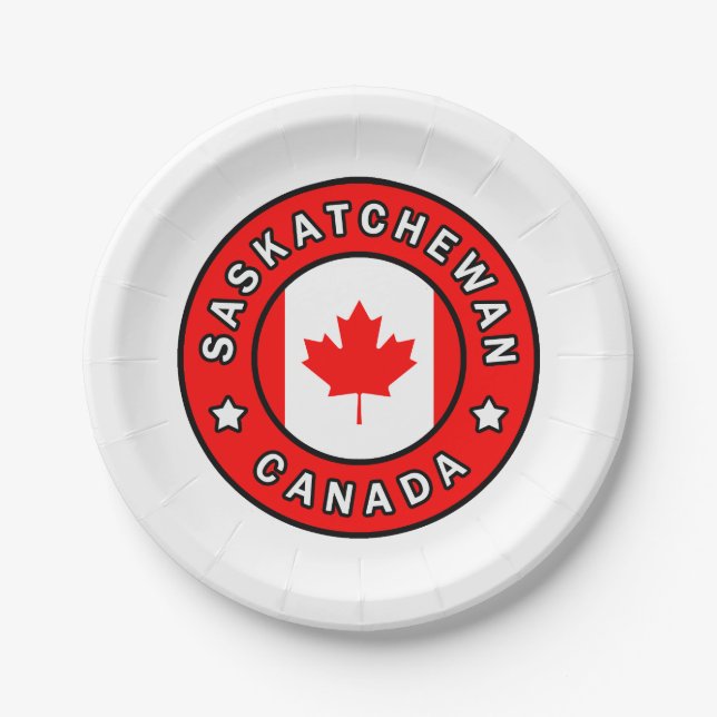 Plato De Papel Saskatchewan Canada (Anverso)