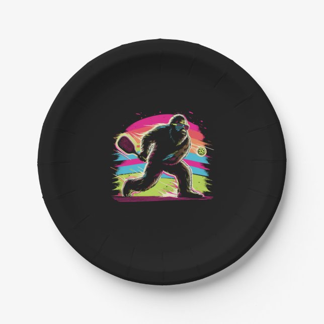 Plato De Papel Sasquatch de los años 1980 (Anverso)