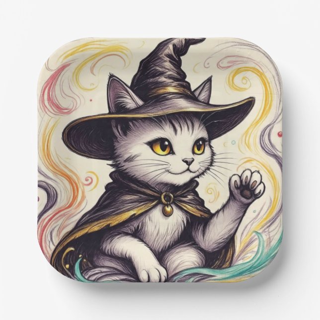 Plato De Papel SassyWitch (Anverso)