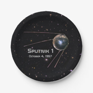 Plato De Papel Satélite Sputnik 1