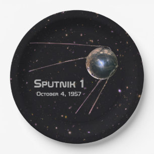 Plato De Papel Satélite Sputnik 1