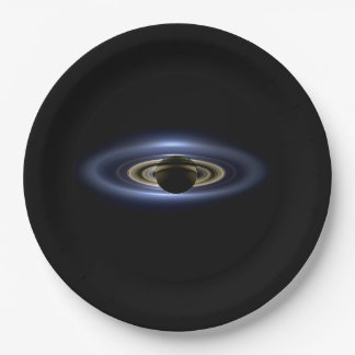 Plato De Papel Saturno eclipsó el sol por el orbitador de Cassini